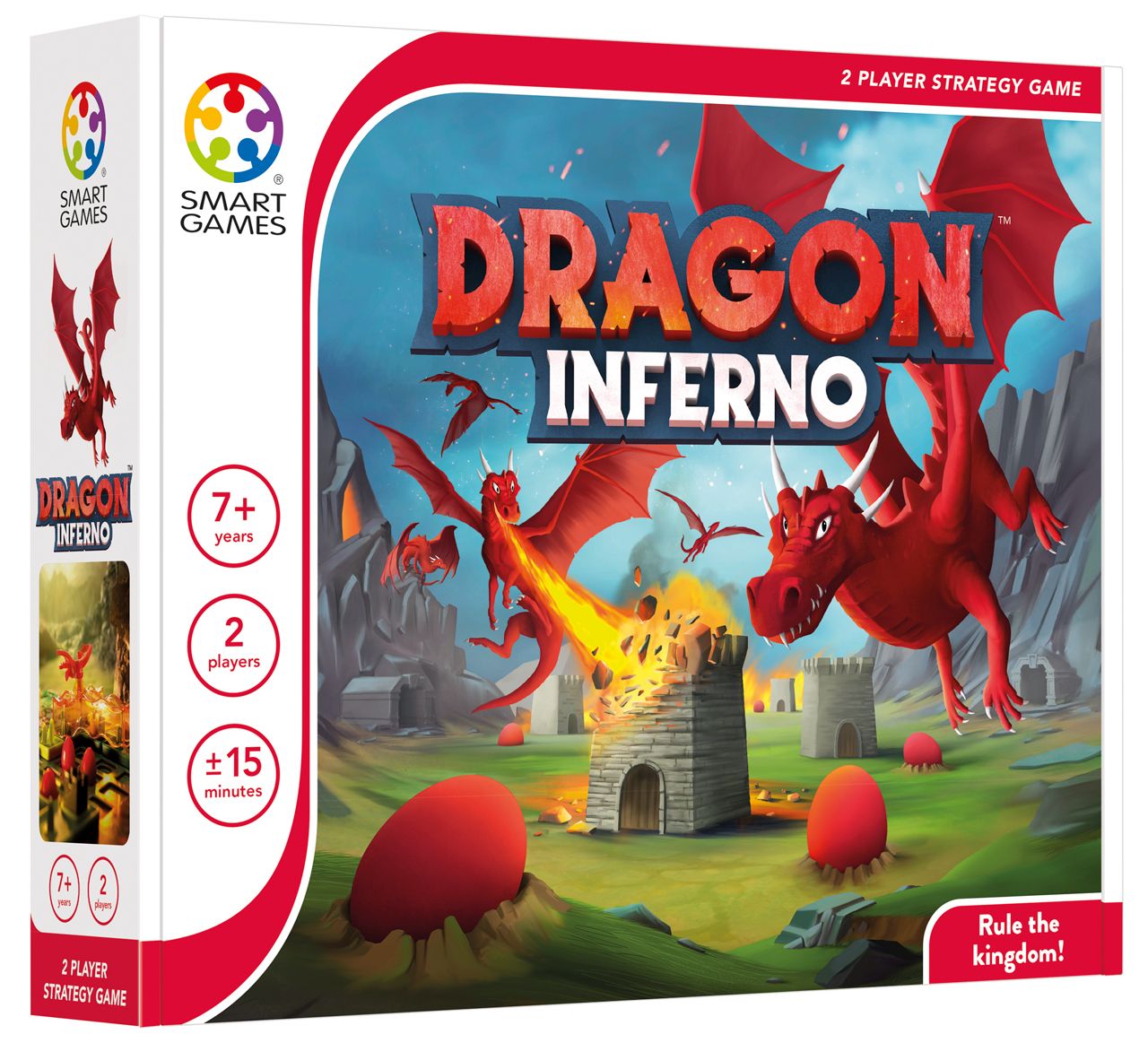 SmartGames Dragon Inferno - Strategisch bordspel - 2 spelers - Educatief spel - Nederlands