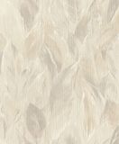 Rasch Behang 537338 - licht vliesbehang met grote bladeren in beige en lichtgrijs uit de collectie Curiosity - 10,05m x 0,53m (LxB)