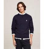 Tommy Hilfiger MW0MW34687 Pullover mit Monogramm TH und weitem Ausschnitt marine (S)