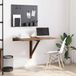 VidaXL Wandtafel inklapbaar 100x60x56 cm bewerkt hout bruineiken