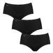 Sloggi basic+ midi 3p dames slip (3-Pack), Schwarz
