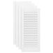 vidaXL Kastdeuren Louvre Design 4 st Wit Grenenhout 69x29,5 cm