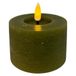 Mansion Atmosphere Bougie LED rechargeable 7.5x5cm vert olive