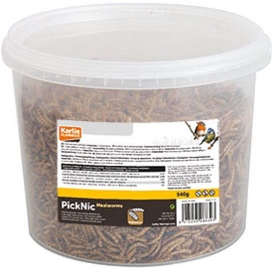 FLAMINGO Picknick gedroogde meelwormen 540gr - Vogelsnack