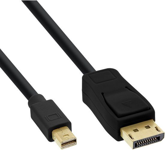 InLine Mini DisplayPort naar DisplayPort kabel, zwart, 1,5m