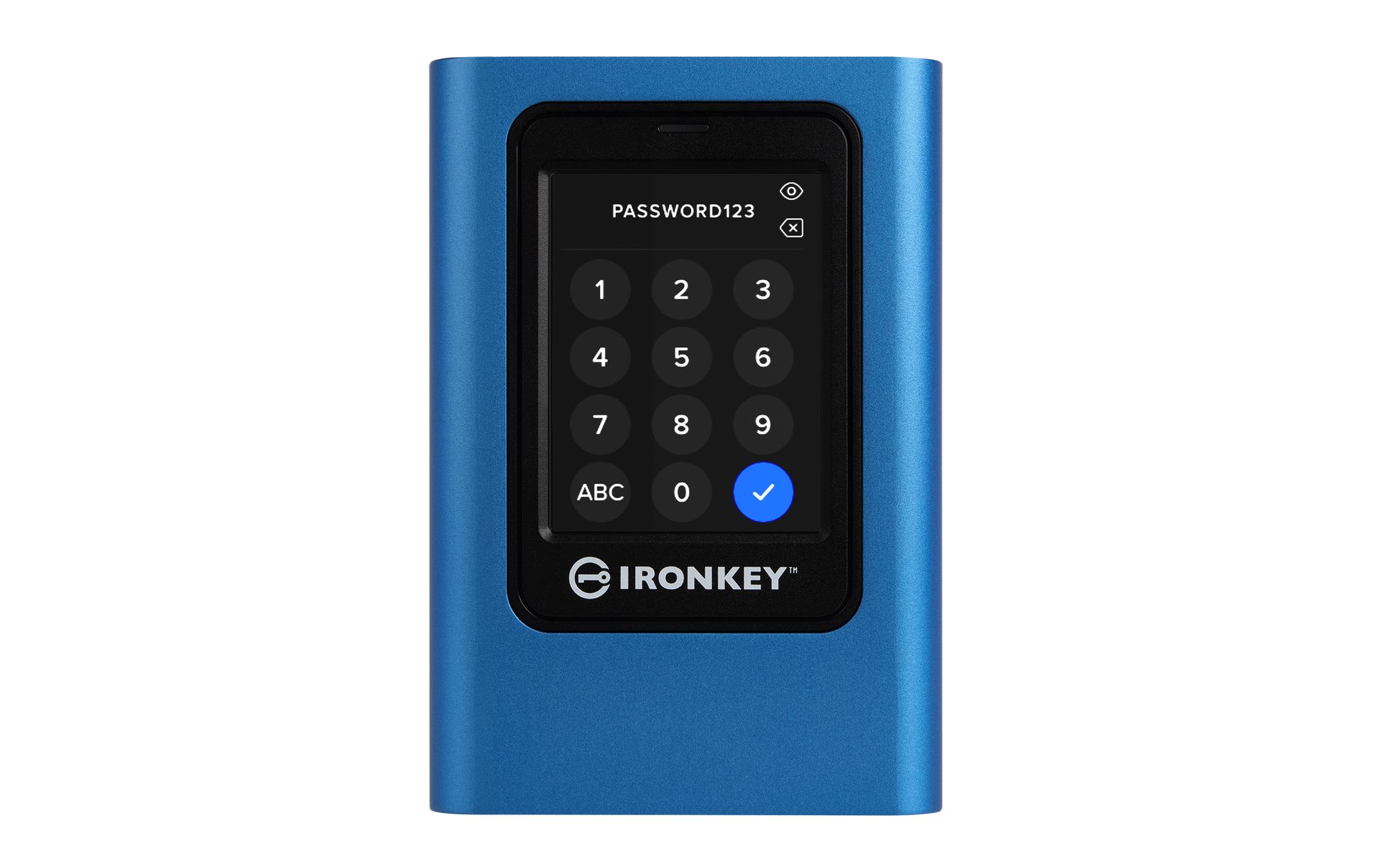 Kingston Technology Kingston IronKey Vault Privacy 80 - Externe SSD 960GB - Blauw