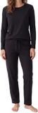 Schiesser Dames pyjama Mix & Relax zwart