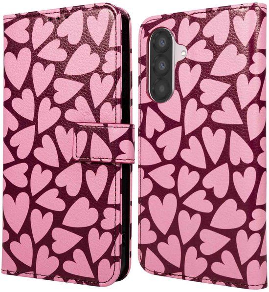 imoshion Design Bookcase Hoesje voor Samsung Galaxy A36 - Hearty Blush