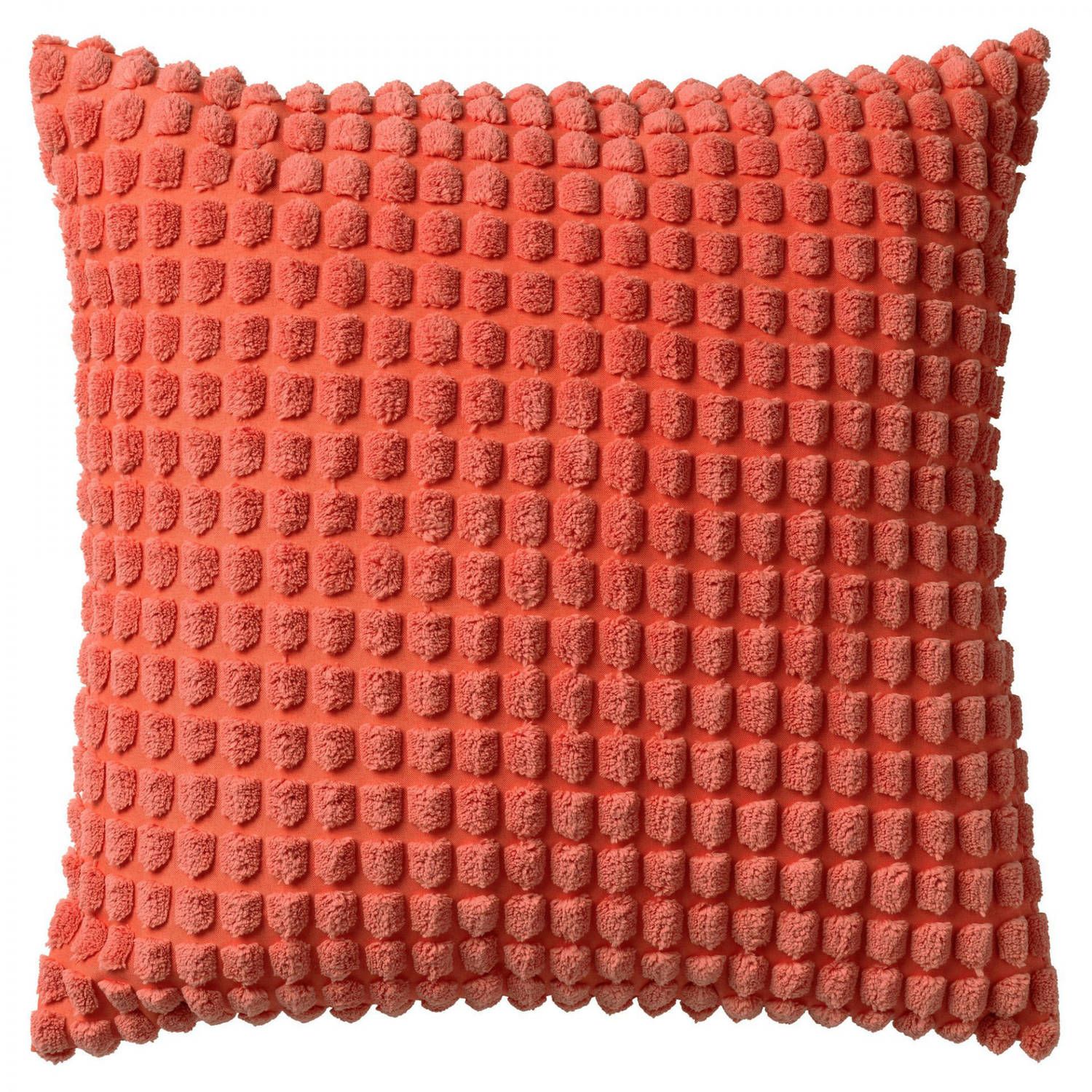 Dutch Decor Rome Sierkussen - 45x45 cm - Coral/Roze - Polyester
