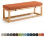 Coussin pour banc de jardin, 70x30x3 cm, couleur orange