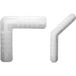 Siso Raccord à onglet en plastique, Ø 6 x 25 mm - 135
