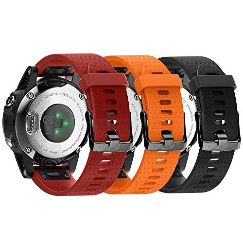 NotoCity Reservearmband compatibel met Garmin Fenix 5s - 20 mm - 3 stuks