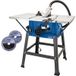 Scheppach Tischkreissäge HS100S - 2000W | 85mm Schnitthöhe | Ø250mm Sägeblatt | Höhen- und Schrägverstellung | inkl. 2 Sägeblätter 24Z / 48Z