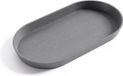Ecopots Soucoupe Ovale - Gris - 28,4 x 15,4 x H2,4 cm