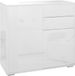 Homcom Dressoir - Spaanplaat - 79x36x74cm - Wit gelakt