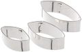 Staedter Städter Uitsteekvorm, roestvrij staal, set van 3, ovaal, 6 cm