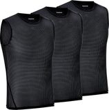 GripGrab Ultralight Mesh Ondergoed bovenlijf 3 Pack zwart