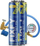 FIXFY 2in1 500ml airconditioning navulset - 2x GROTE BUS + R134a slang