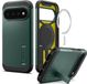 Spigen Tough Armor Hoesje Geschikt voor Google Pixel 11 Pro | Compatibel met MagSafe / Qi2 | Back Cover Militaire Standaard | Kickstand | Groen