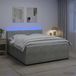 Maison Exclusive - Lit boxspring avec matelas velours gris clair 140 x 190 cm