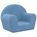 VidaXL Banc pour enfants peluche douce bleu