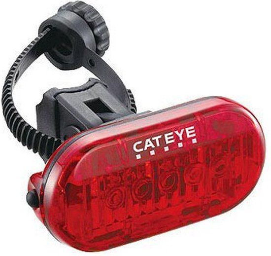 CatEye Omni 5 Achterlicht Fiets - Rood - LED - Batterij - 500m Bereik