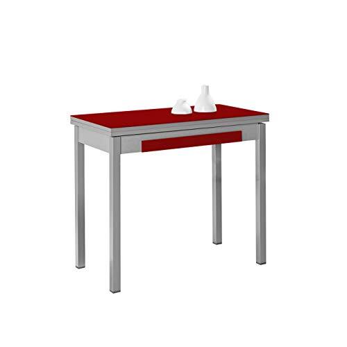 ASTIMESA Kooktafel, metaal, rood, 90 x 50 cm