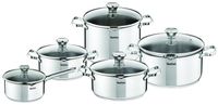 Tefal Duetto 5-delige pannenset - RVS - Inductie - Met Deksel