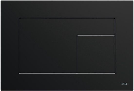 TECE Velvet bedieningspaneel zwart - Dual flush - 9240732