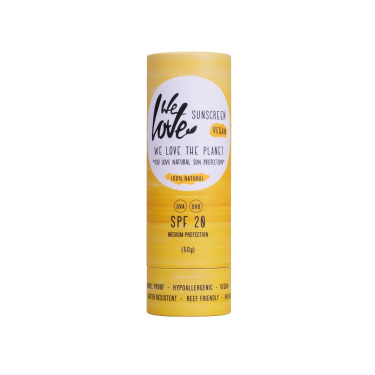 We Love The Planet Natural SPF 20 Sunscreen Stick - 50ml - Body - Vegan
