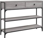 vidaXL Wandtafel - 100x25x75 cm - Bewerkt Hout - Grijs Sonoma Eikenkleurig