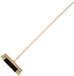 KOTARBAU® Straatbezem, met Houten Steel, 40 cm, Bruin, Nylon Borstels