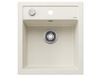 BLANCO DALAGO 45 Silgranit spoelbak, 465x510 mm, met afvoerbediening, zacht wit