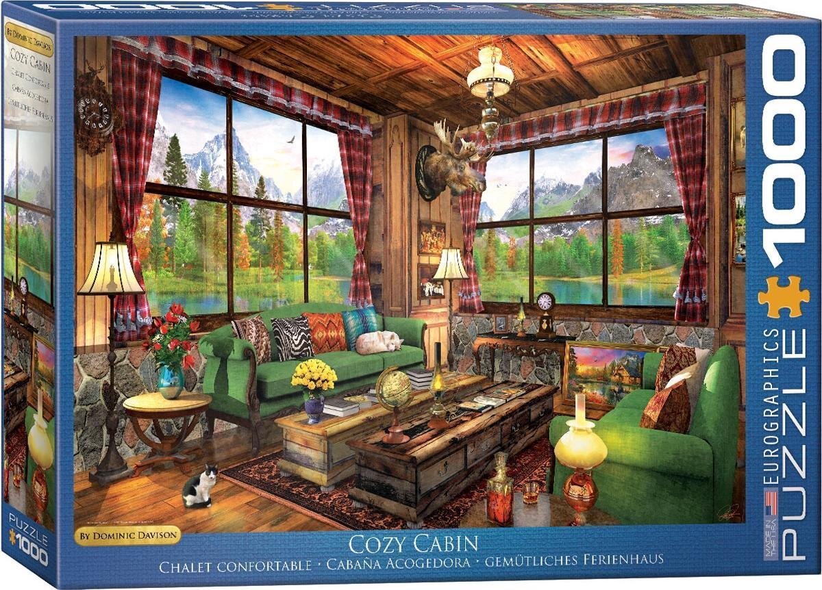 Eurographics puzzel Cozy Cabin - Dominic Davison - 1000 stukjes