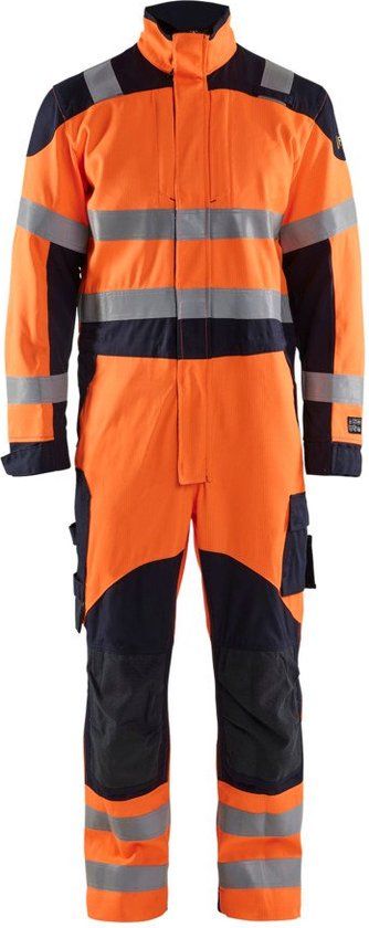 Blåkläder Multinorm inherent overall 6089-1513 - High Vis Oranje/Marineblauw - Maat 50