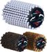 RaceWax Ensemble de brosses roto : nylon, crin de cheval, brosse roto en cuivre, 100 mm.