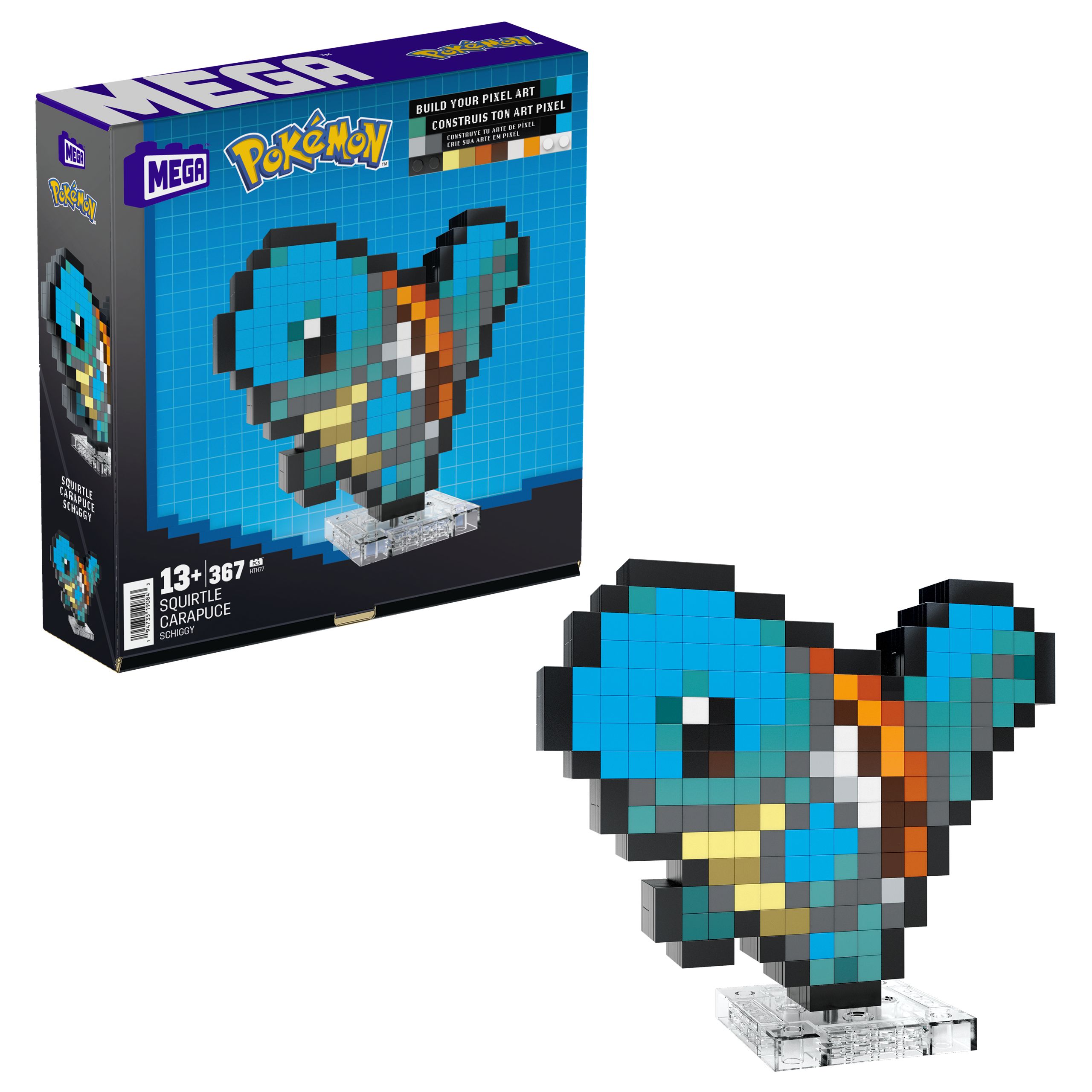MEGA Pokémon Squirtle Pixel Art Construction Set
