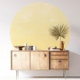 Autocollant Mural Rond - Couleur Tendance - Diamètre 150 cm - Adhésif Mat