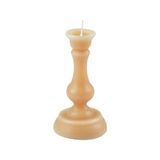 Kaars Arty Kaars in de vorm van een kandelaar D7 x H 13 cm, kleur griesmeel