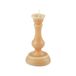 Kaars Arty Kaars in de vorm van een kandelaar D7 x H 13 cm, kleur griesmeel