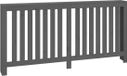 vidaXL Radiatorombouw 169x19x84 cm massief grenenhout grijs