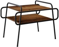 vidaXL Salontafel Oud hout 70 x 50 x 51 cm Bewerkt hout
