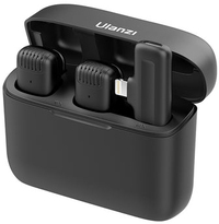 Ulanzi J12LT Zwart Microfoon voor smartphones - Draadloos - USB Type-C - 20m - 6 uur batterijduur