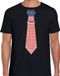 Bellatio Decorations Chemise de déguisement pour hommes - cravate Amérique - noir - supporter - fête à thème S