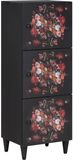 vidaXL - Opbergkasten - Multikleur - 40 x 33,5 x 110 cm - Massief Mango Hout