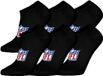 NFL SHIELD Sneaker Socks - 6-pack - Zwart - Maat 35/38
