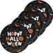 Folat Halloween thema feest bord - 24x - pompoen print - papier - D23 cm