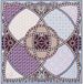 ROECKL sjaal Kaleidoskope 53x53 Multi Coffee veelkleurig