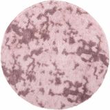 vidaXL - Hoogpolig vloerkleed NAVARRA 200x200 cm polyester stoffig roze