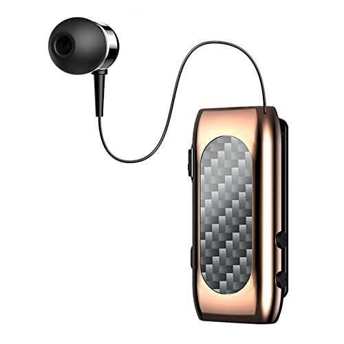 Calager Draadloze Oortelefoon Universele Stereo Surround Lichtgewicht Lavalier Intelligente Single-ear Draadloze Oortelefoon voor Rijden Golden